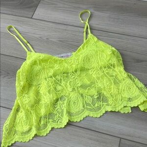 Neon Lace Camisole Top